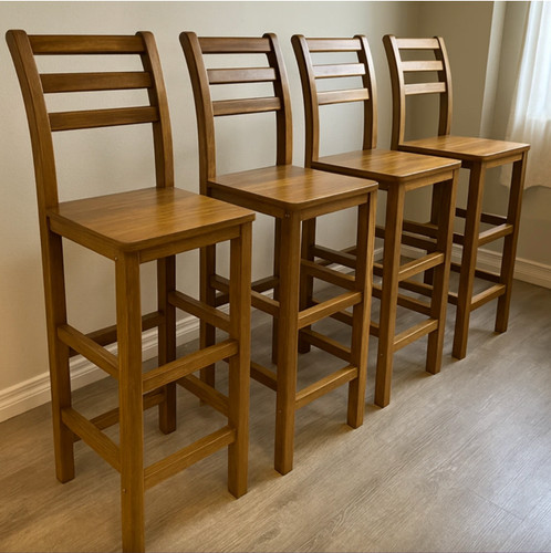 Wooden bar stools - wooden,