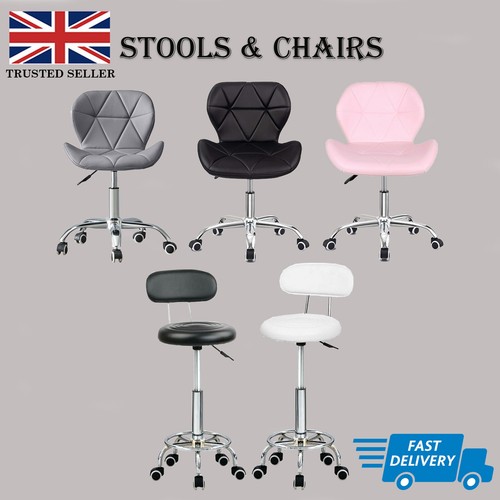 Faux leather bar stools - leather, pu