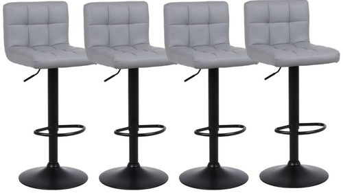 Grey bar stools breakfast - grey,