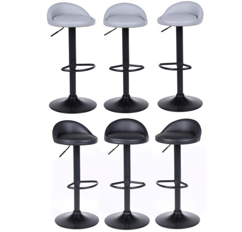 Bar stools faux - 3, leather
