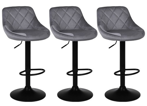 Grey velvet bar - x,