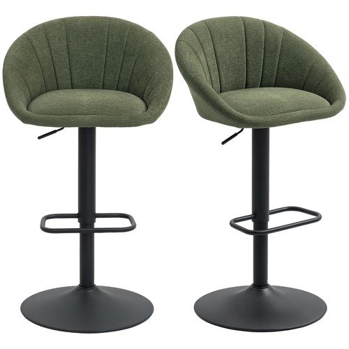 Homcom swivel bar stools set - swivel,