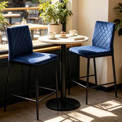 Set bar stools velvet - set,