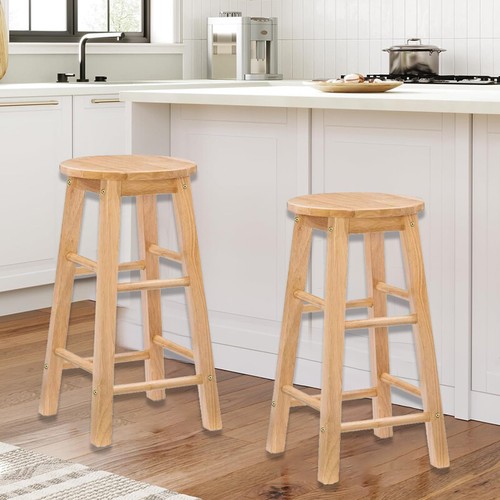 Solid wooden bar stools - wooden,