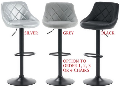 Bar stools black grey silver - bar,