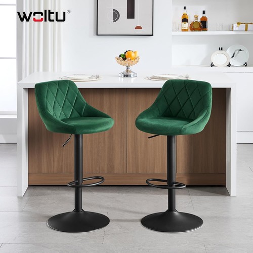 4pcs velvet bar stools - velvet,