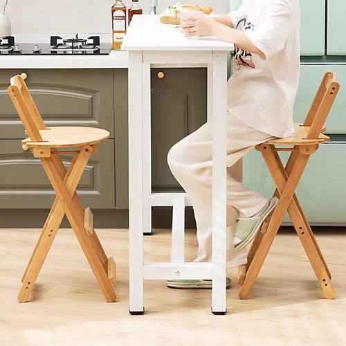 Wooden folding bar stool - wooden,