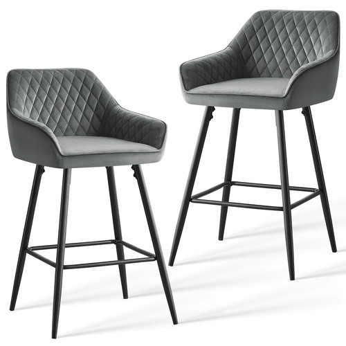 Breakfast bar stools - stools, velvet