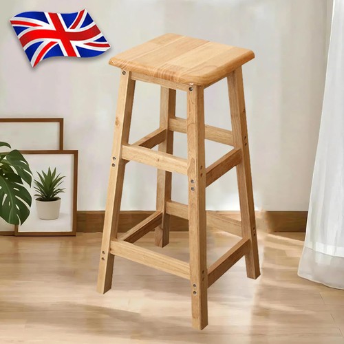 70cm high wooden bar stool - high,