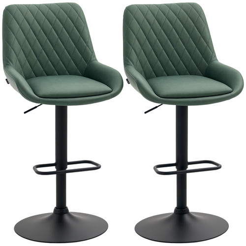 Homcom bar stools set 2 - bar,